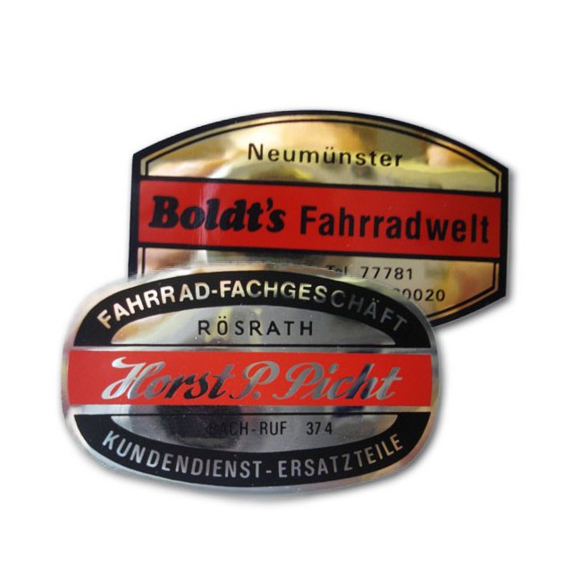 Aufkleber Metallicfolie drucken