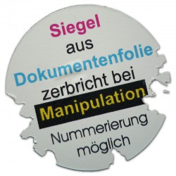 Sicherheitsaufkleber drucken