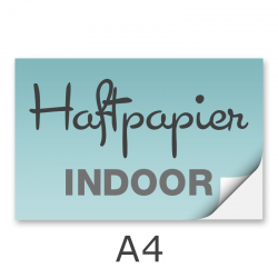 Aufkleber DIN A4 Haftpapier weiß, beschreib- und bestempelbar