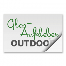 Glasaufkleber Haftfolie transparent wasserfest