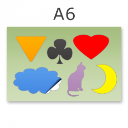 Stickerbogen DIN A6 4-6-teilig