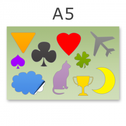 Stickerbogen DIN A5 7-10-teilig