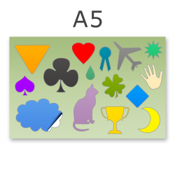 Stickerbogen DIN A5 11-15-teilig