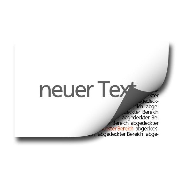 Aufkleber blickdicht drucken