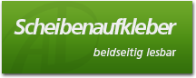 Aufkleber beidseitig bedruckt, doppelseitig lesbar