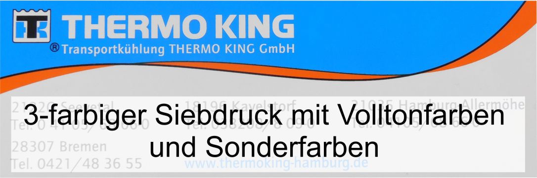 Container Aufkleber im Sonderfarben