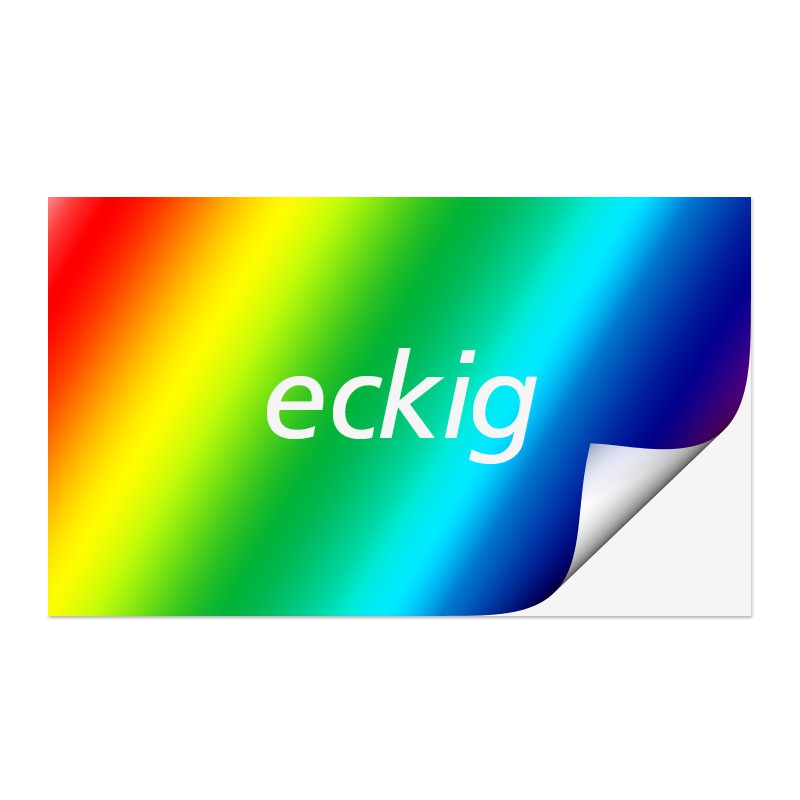 Sicherheitsaufkleber Aufkleber eckig