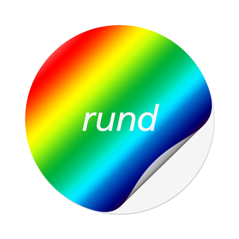 Sicherheitsaufkleber Aufkleber rund